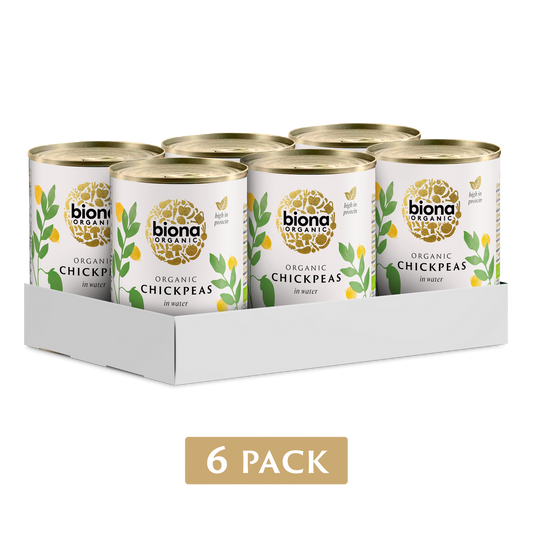Biona Organic Chickpeas 6 x 400g (2.4kg)