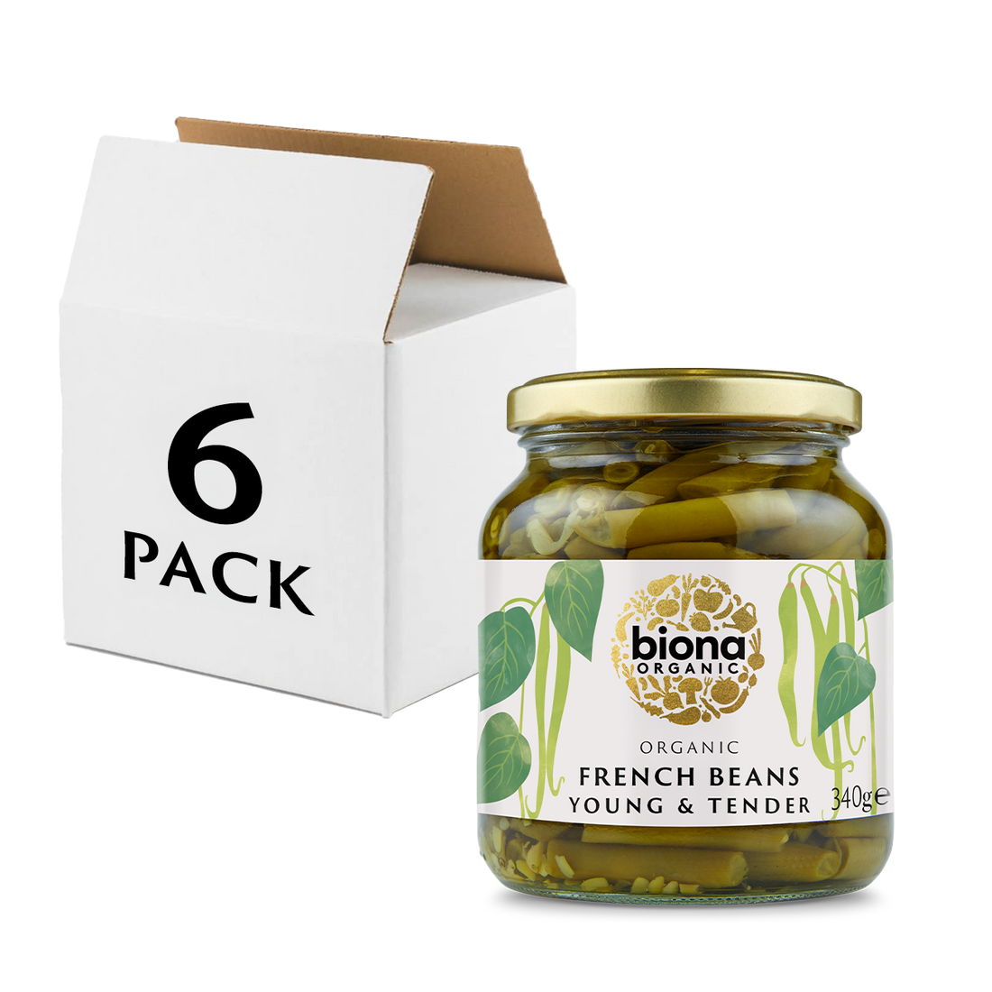 Biona Organic French Beans 6 x 340g (2.04kg)