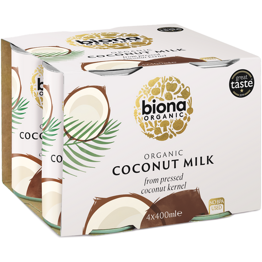 Biona Organic Coconut Milk 4 x 400ml (1.6ltr)