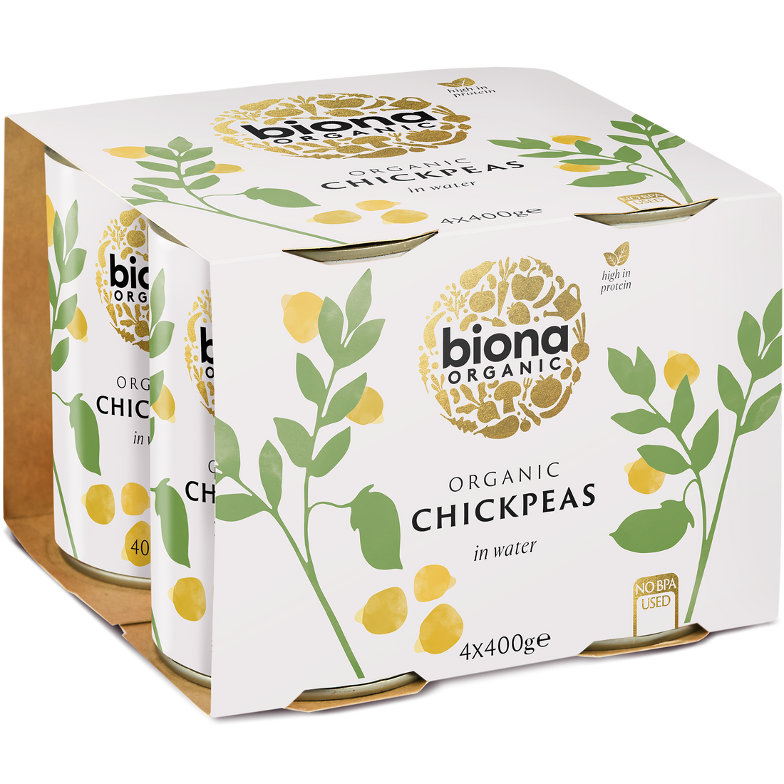 Biona Organic Chickpeas 4 x 400g