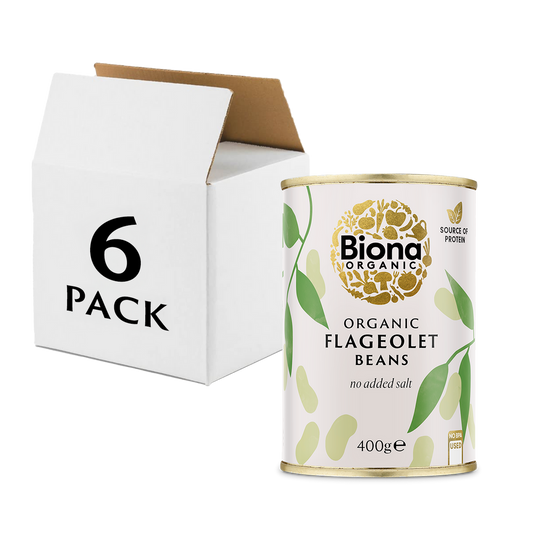 Biona Organic Flageolet Beans 6 x 400g (2.4kg)