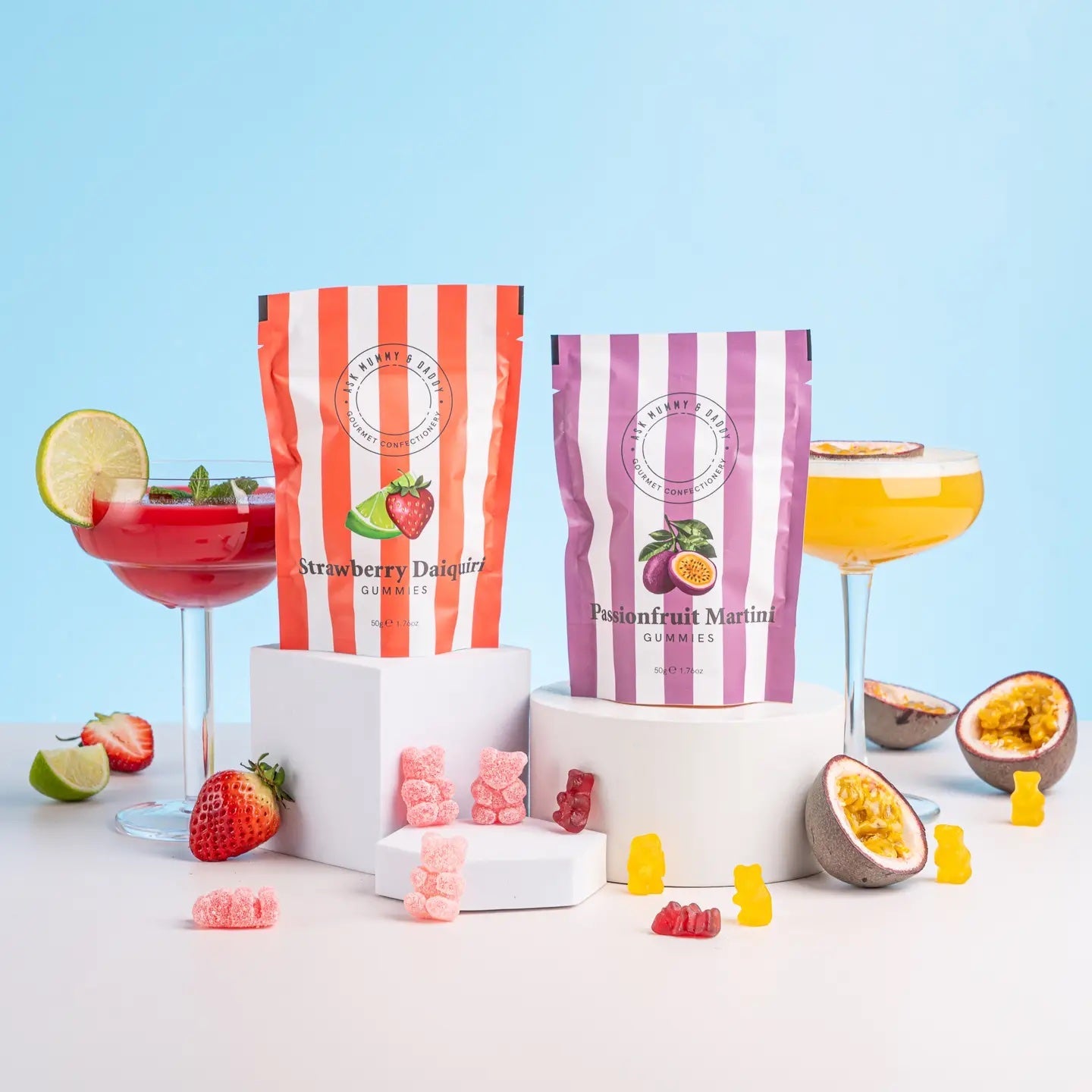 Ask Mummy & Daddy Strawberry Daiquiri Gummies (50g)