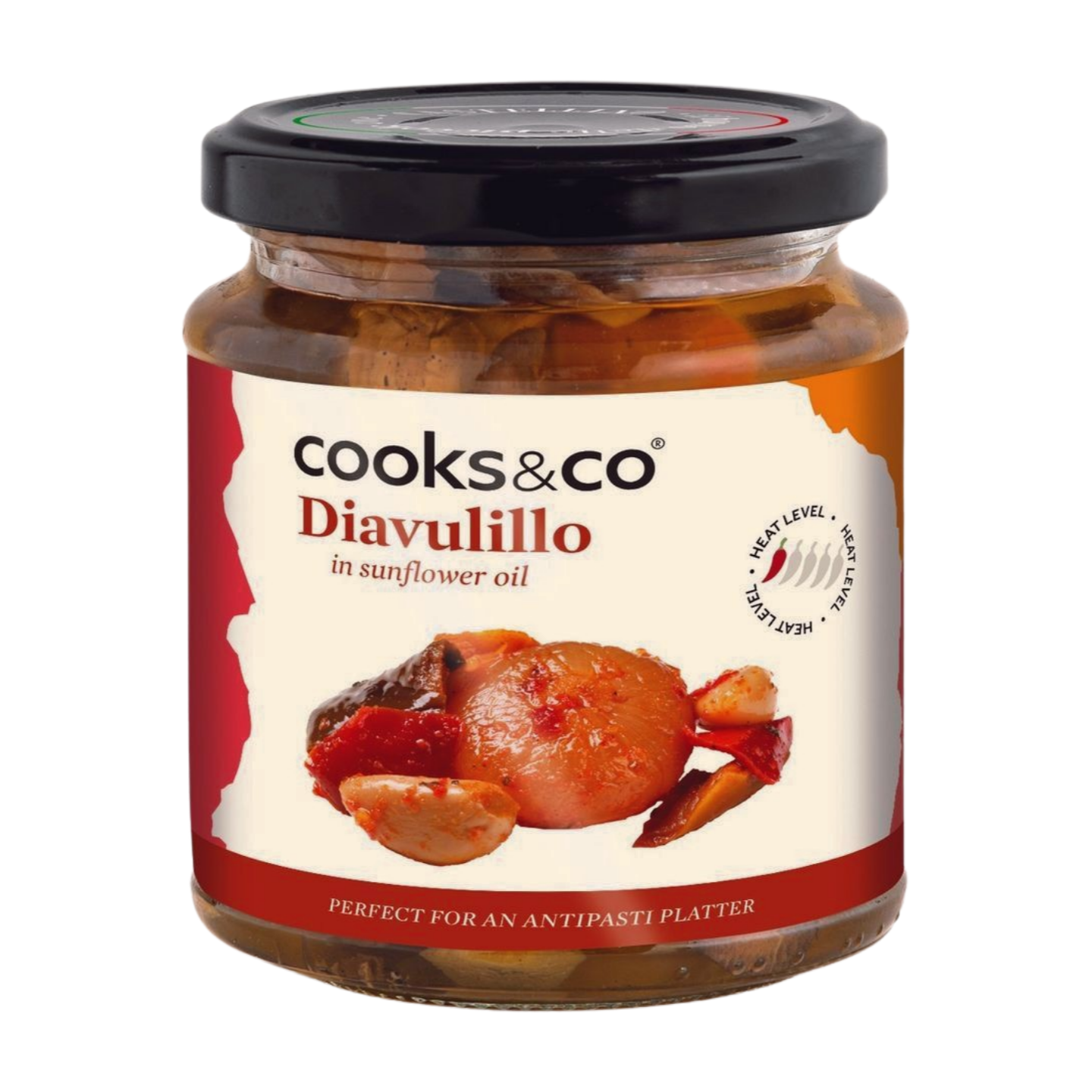 Cooks & Co Diavulillo - Spicy Mixed Vegetables in Oil (280g)