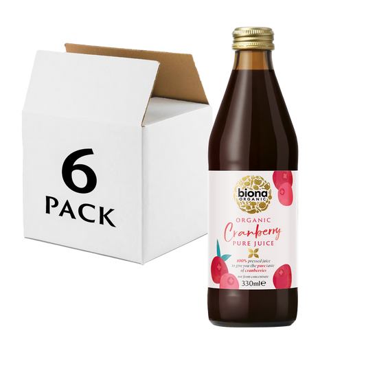 Biona Organic Cranberry Pure Juice 6 x 330ml (1.980ml)