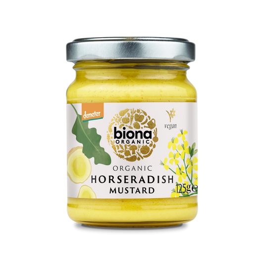 Biona Organic Horseradish Mustard (125g)