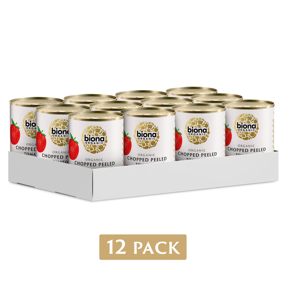 Biona Organic Chopped Tomatoes 12 x 400g (4.8kg)