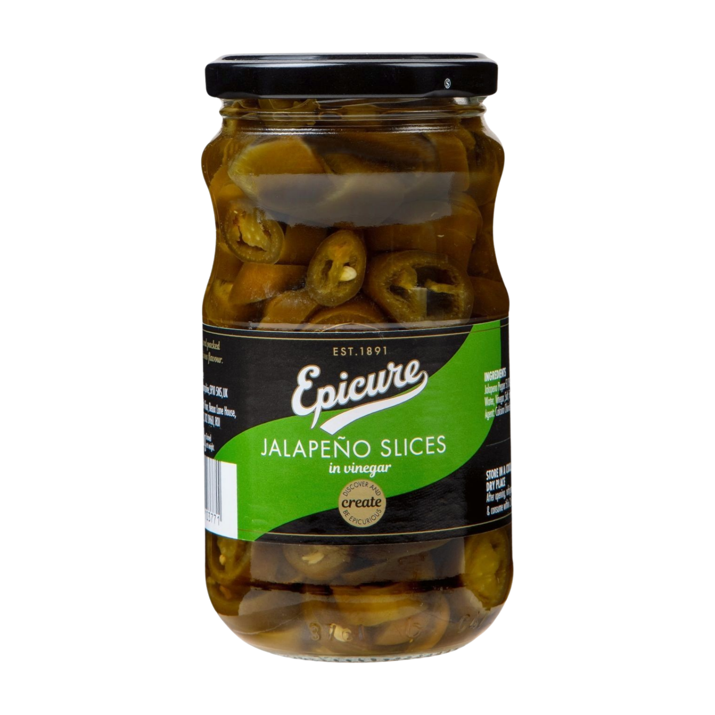Epicure Green Jalapeno Slices (350g)