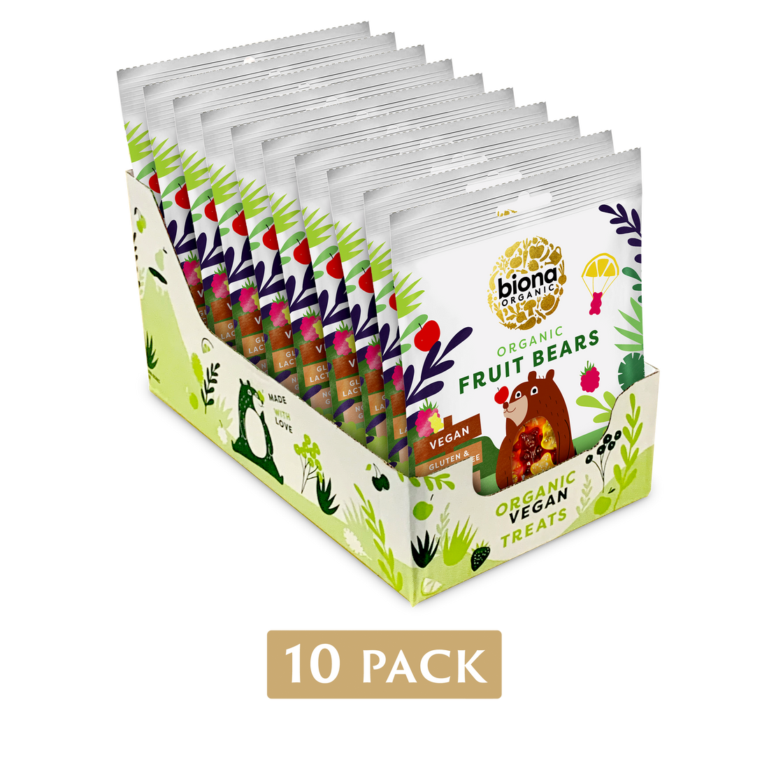 Biona Organic Mini Fruit Bears 10 x 75g (750g)
