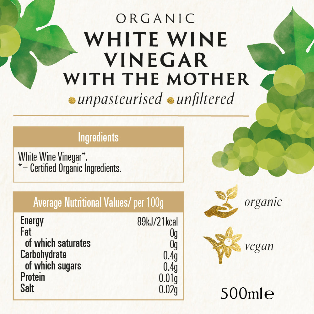 Biona Organic White Wine Vinegar (500ml)