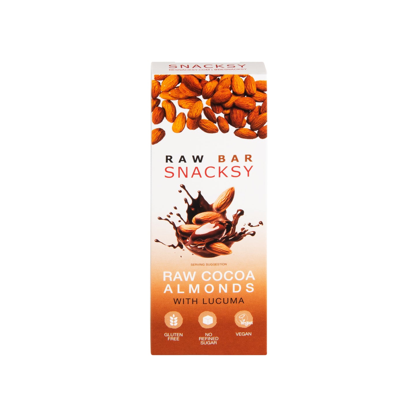 Snacksy Almonds with Lucuma Raw Cocoa Bar (40g)