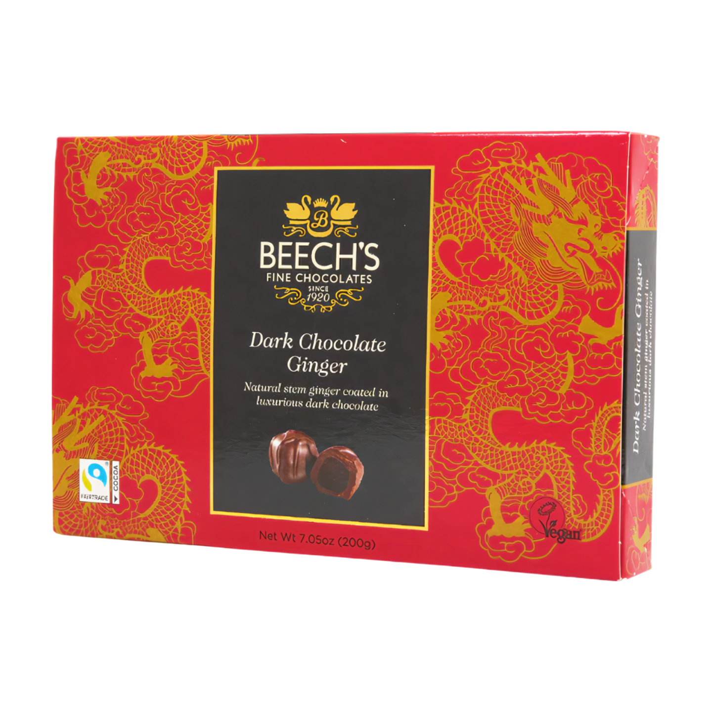 Beech's Fine Chocolates Dark Chocolate Ginger (200g)