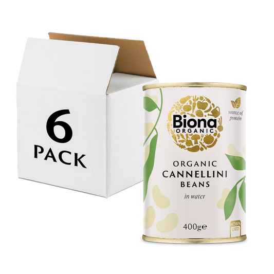 Biona Organic Cannellini Beans 6 x 400g (2.4kg)