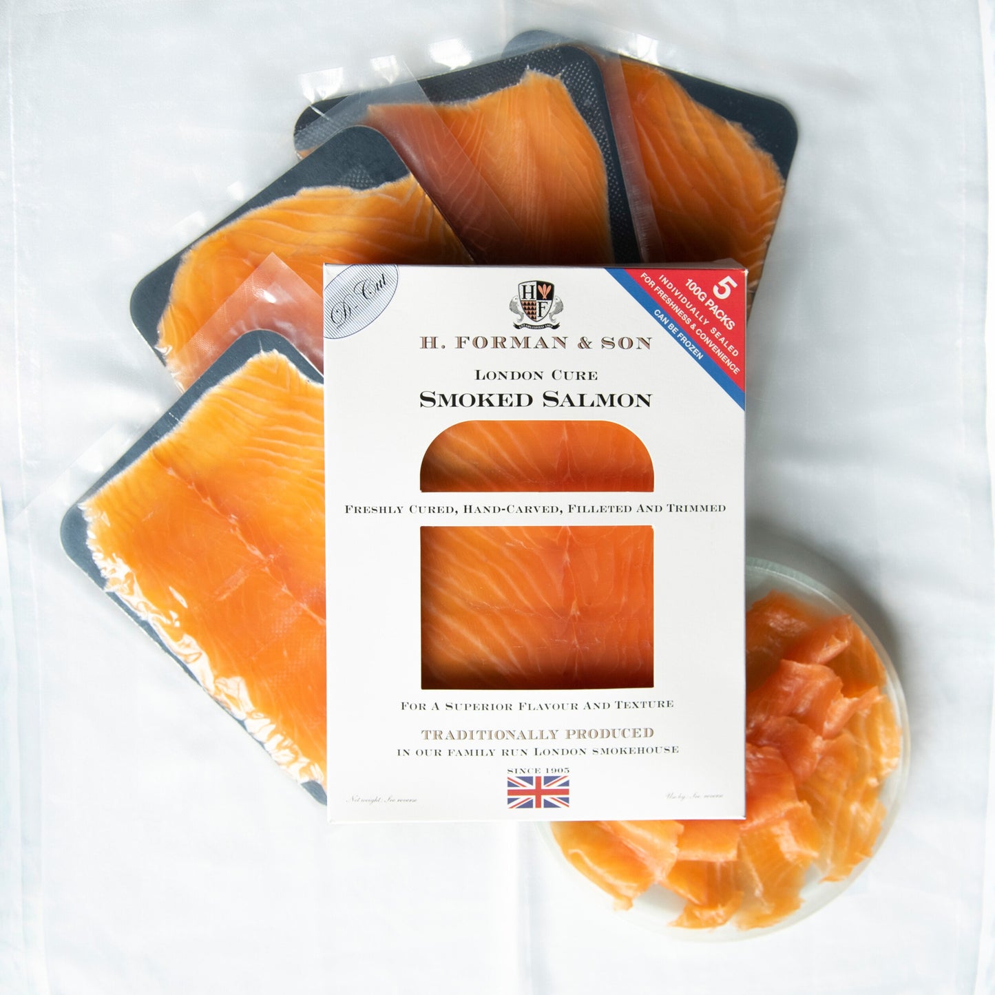 Smoked Salmon Convenience Pack 500g Inc. P & P (SINGLE ITEM ORDER ONLY)