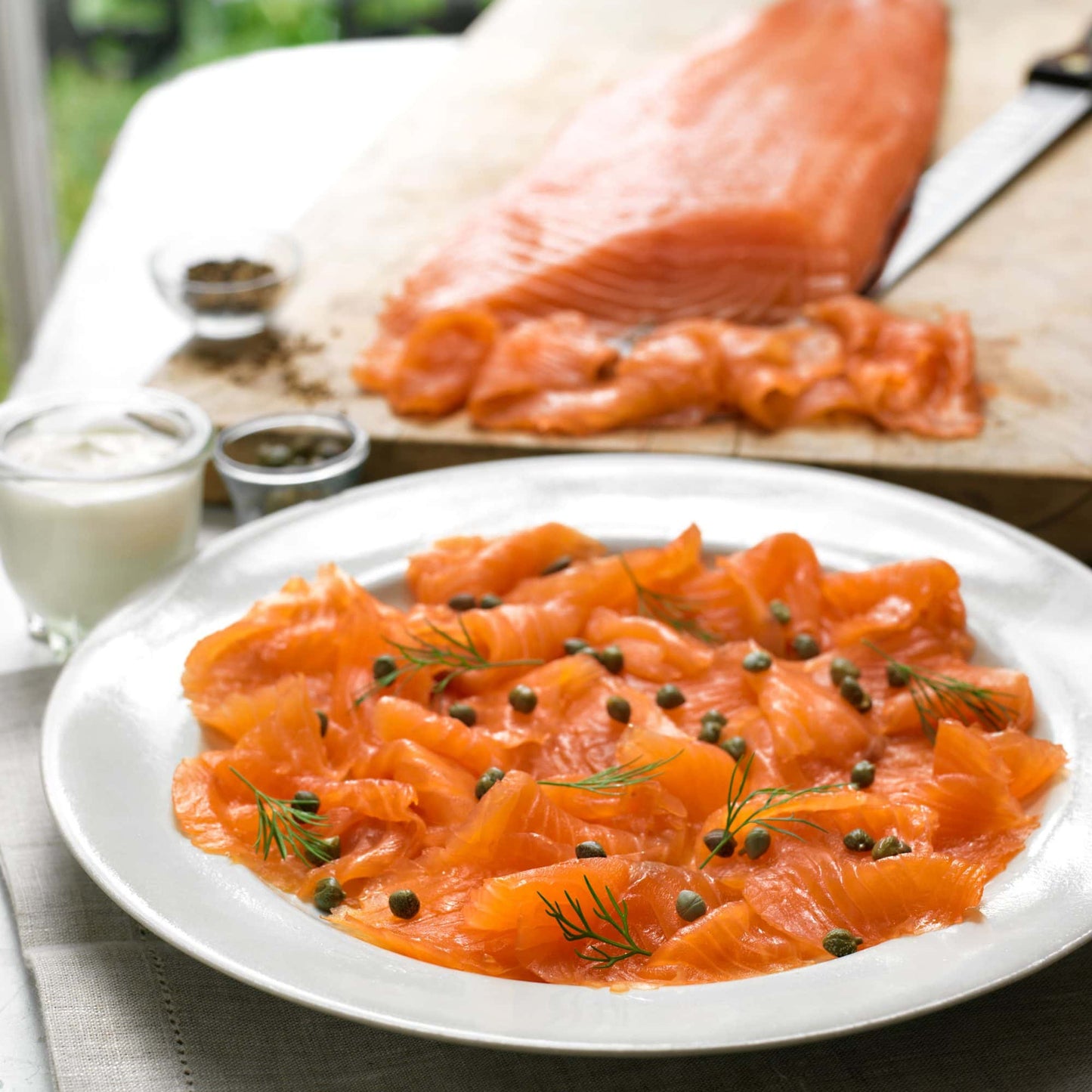 London Cured Smoked Salmon Hand-Sliced 400g (D-Cut)