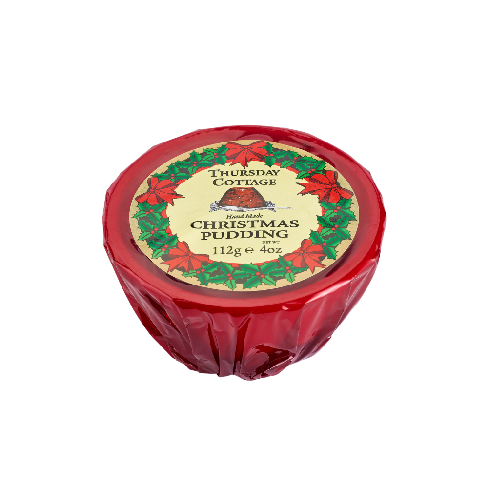 Thursday Cottage Cellophane Wrapped Christmas Pudding (454g)