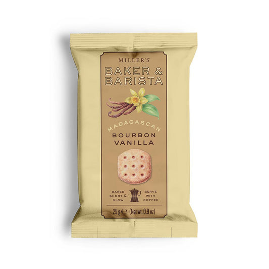 Artisan Biscuits Miller's Baker & Barista Madagascan Bourbon Vanilla Double Chocolate Twin Pack (25g)