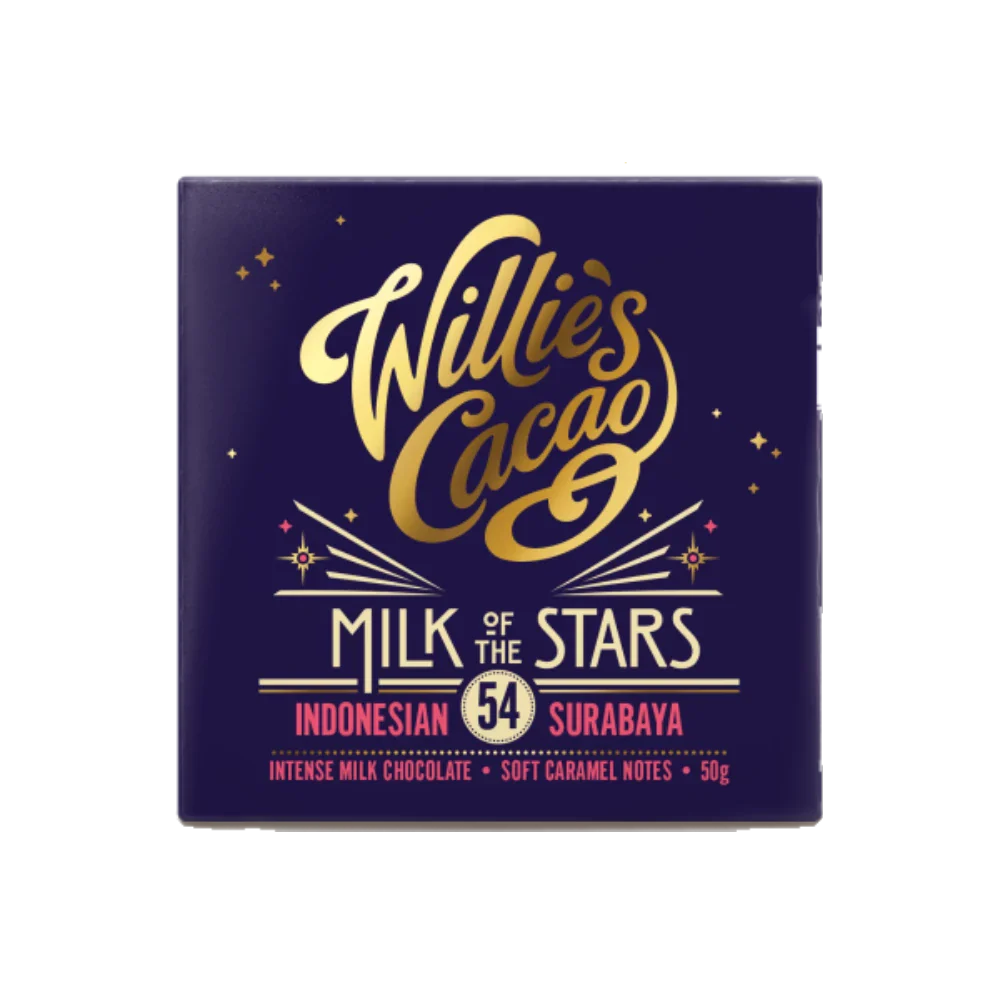 Willies Cacao Milk of the Stars Indonesian Milk Chocolate (50g)