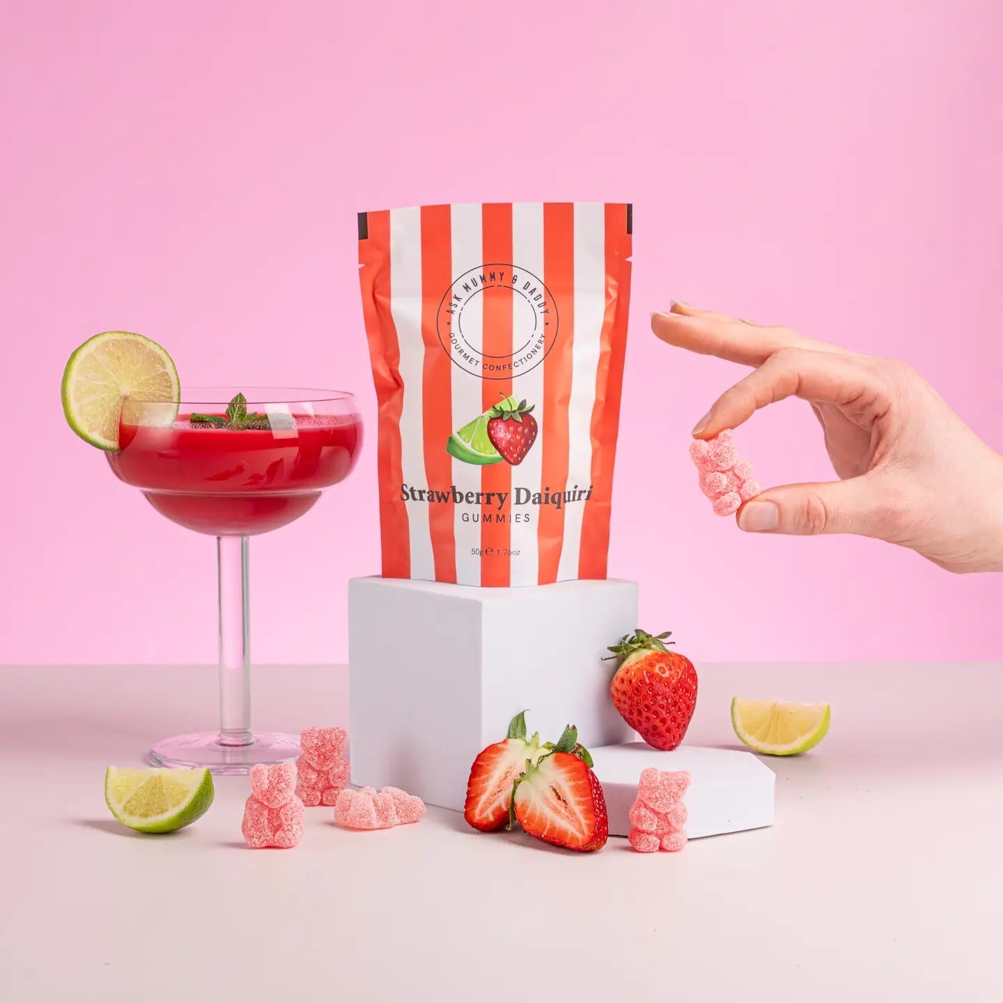 Ask Mummy & Daddy Strawberry Daiquiri Gummies (50g)