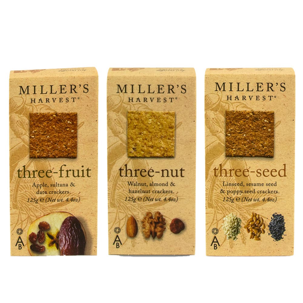 Artisan Biscuits Miller's Harvest Set of Three (375g)
