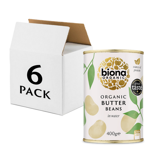 Biona Organic Butter Beans 6 x 400g (2.4kg)