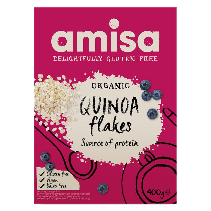 Amisa Organic Gluten Free Quinoa Flakes (400g)