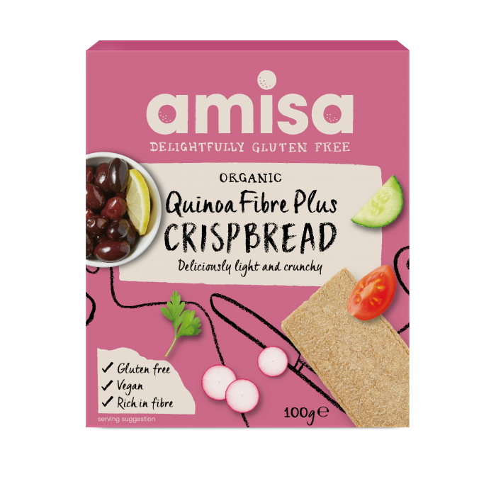 Amisa Organic Gluten Free Quinoa Crispbread (100g)