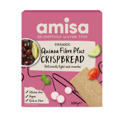 Amisa Organic Gluten Free Quinoa Crispbread (100g)
