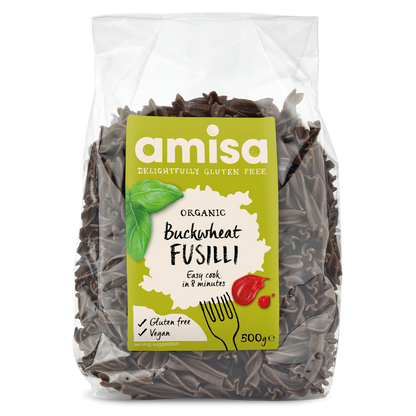 Amisa Organic Gluten-Free Buckwheat Fusilli (500g)