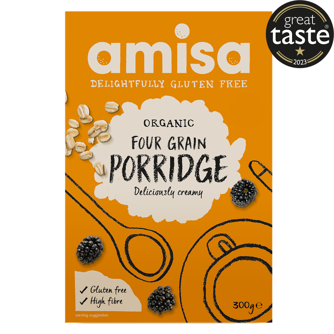 Amisa Organic Gluten Free 4 Grain Porridge (300g)