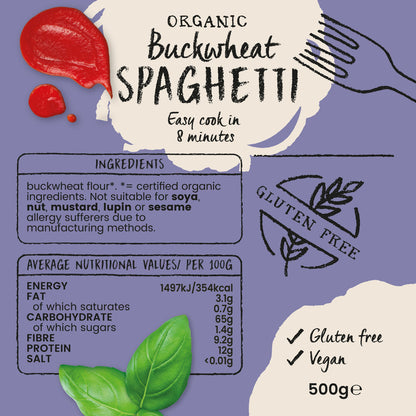 Amisa Organic Gluten-Free Buckwheat Spaghetti (500g)