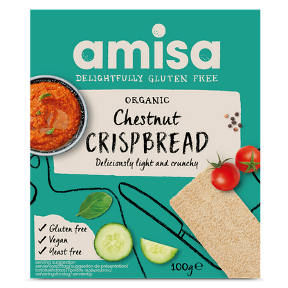Amisa Organic Gluten Free Chestnut Crispbread (100g)