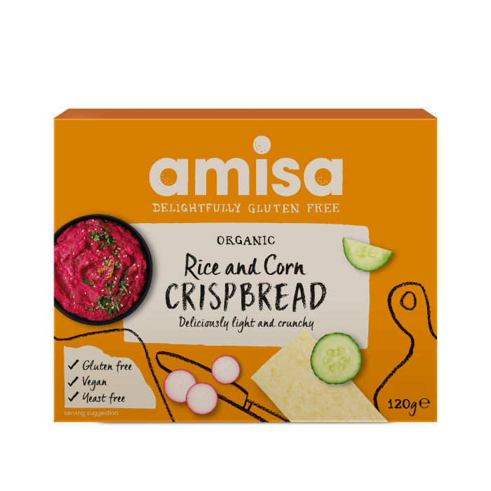 Amisa Organic Gluten Free Corn and Rice Crispbread (120g)