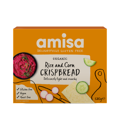 Amisa Organic Gluten Free Corn and Rice Crispbread (120g)