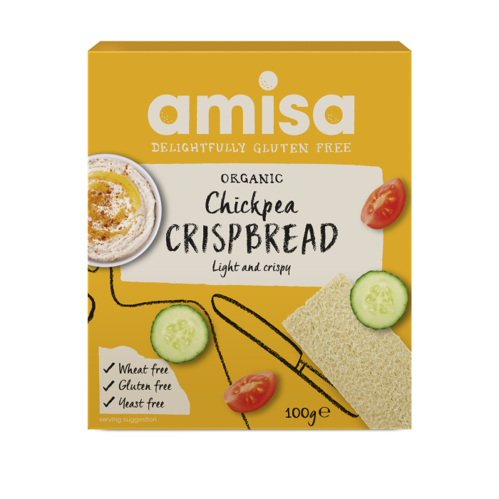 Amisa Organic Gluten Free Chickpea Crispbread (100g)