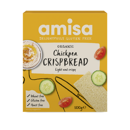 Amisa Organic Gluten Free Chickpea Crispbread (100g)