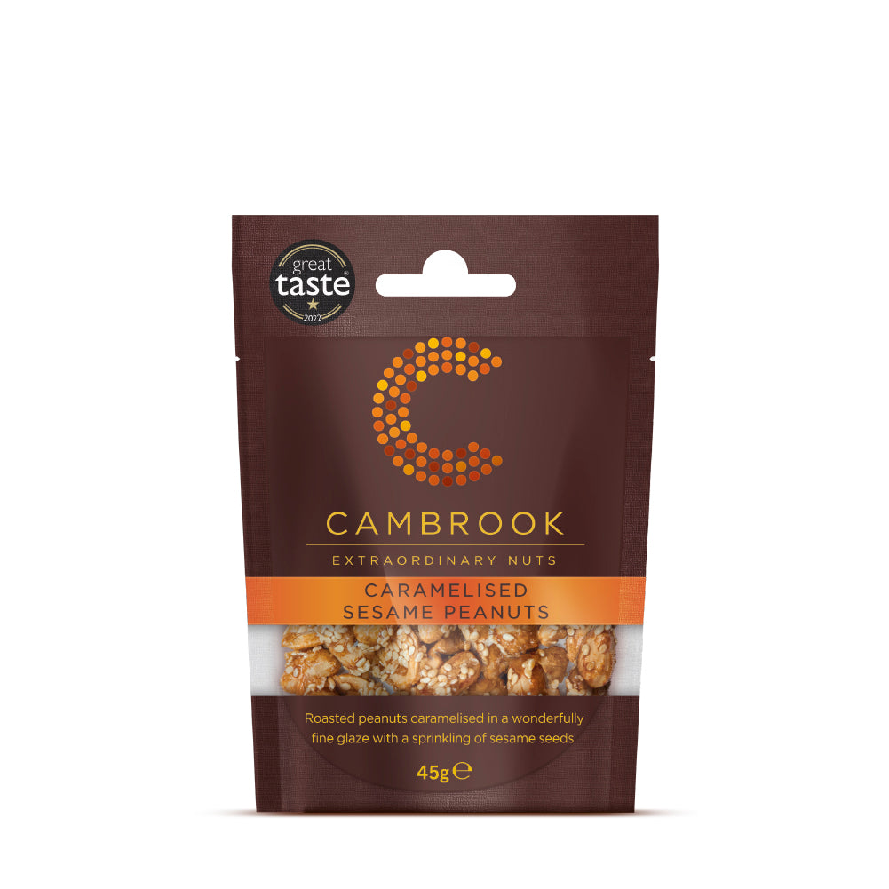 Cambrook Caramelised Sesame Peanuts (45g)