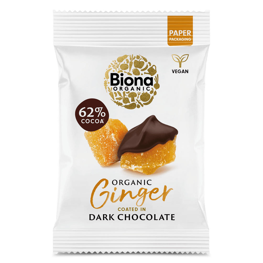 Biona Organic Dark Chocolate Ginger (60g)