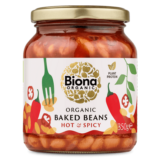 Biona Organic Baked Beans Hot & Spicy (350g)