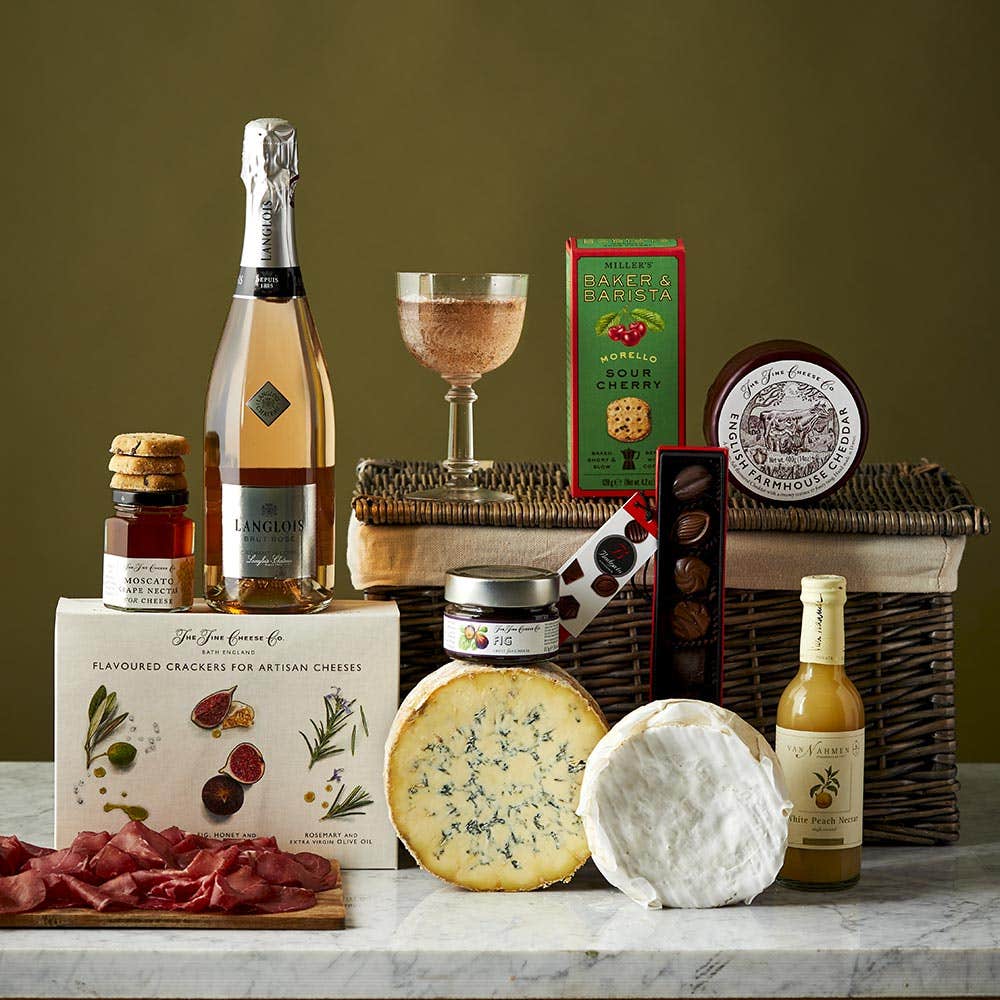 Decadence - The Fine Cheese Co. Large Cheese & Wine Gift Hamper