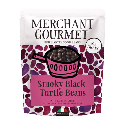 Merchant Gourmet Smoky Black Turtle Beans (240g)