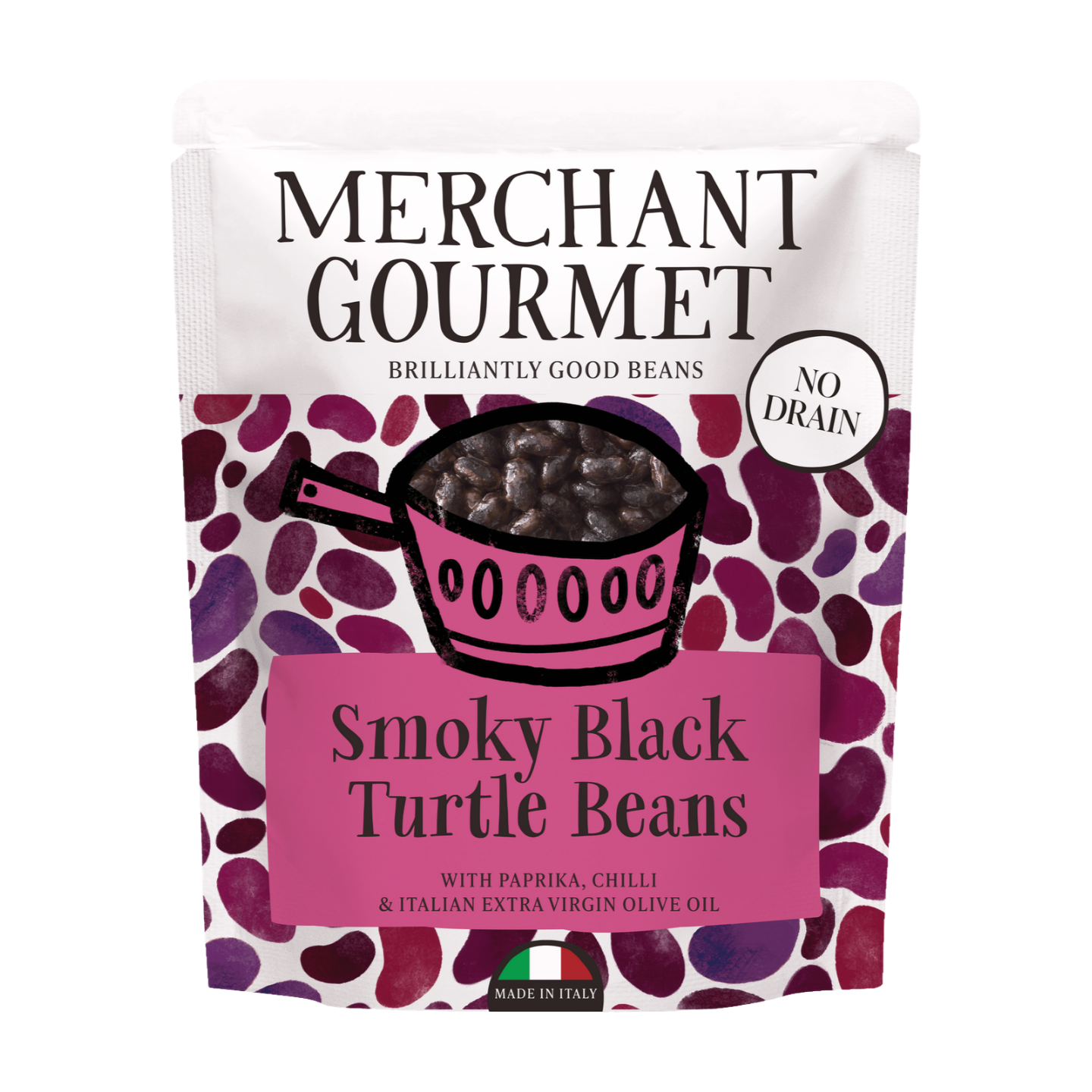 Merchant Gourmet Smoky Black Turtle Beans (240g)
