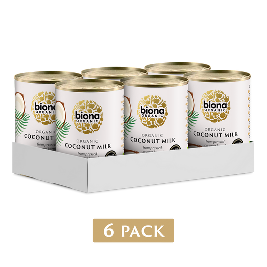 Biona Organic Coconut Milk 6 x 400ml (2.4ltr)