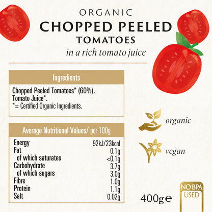 Biona Organic Chopped Peeled Tomatoes (400g)