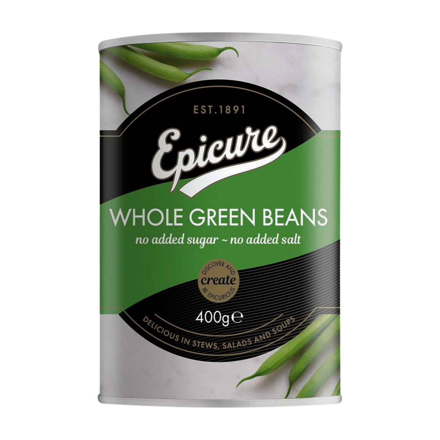 Epicure Whole Green Beans (400g)