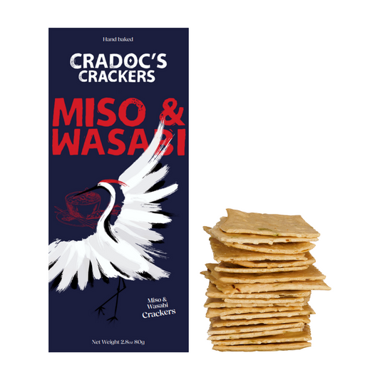 Cradoc's Miso & Wasabi Crackers (80g)