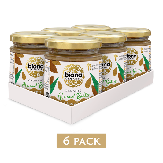 Biona Organic Almond Butter 6 x 170g (1.02Kg)