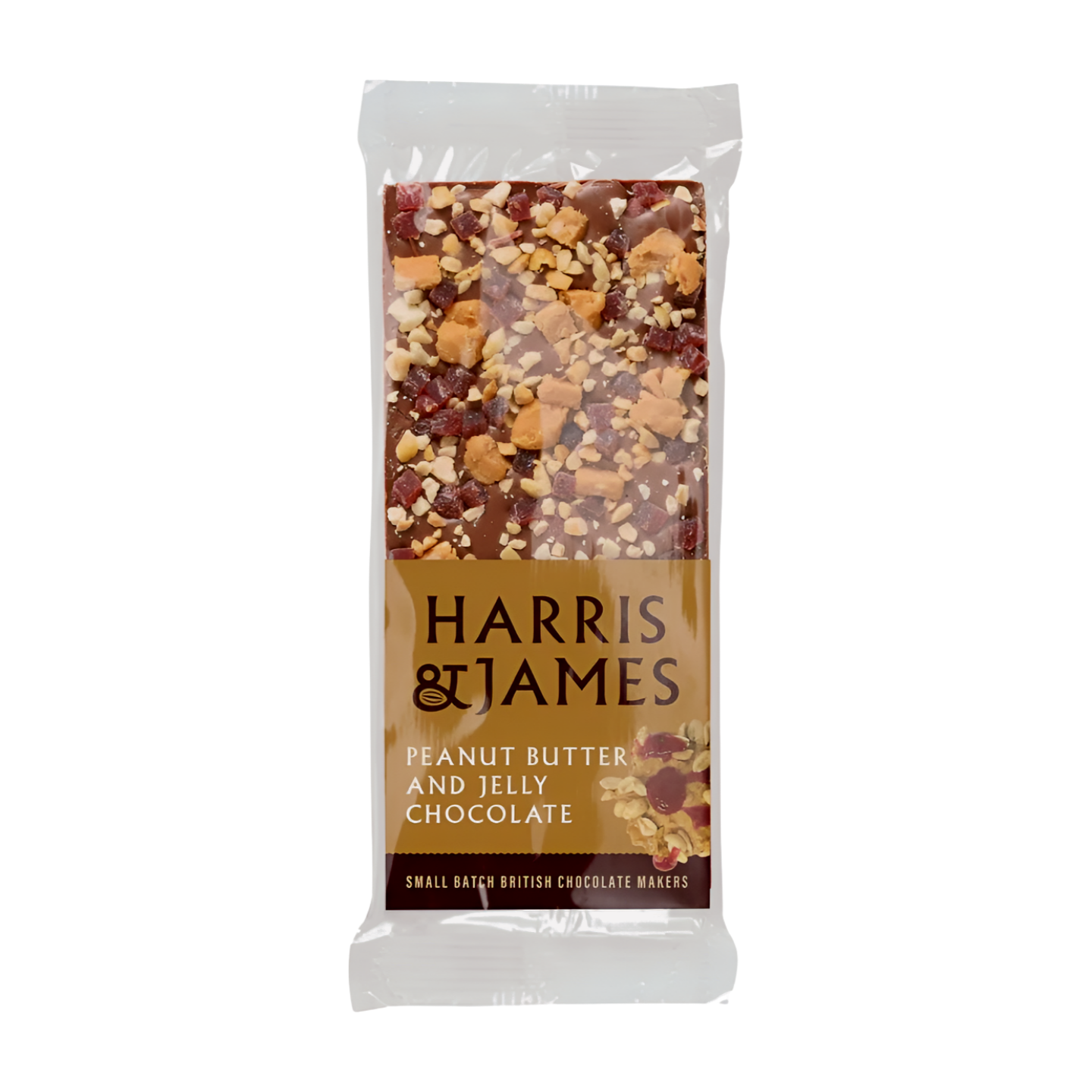 Harris & James Peanut Butter & Jelly Chocolate Bar (100g)