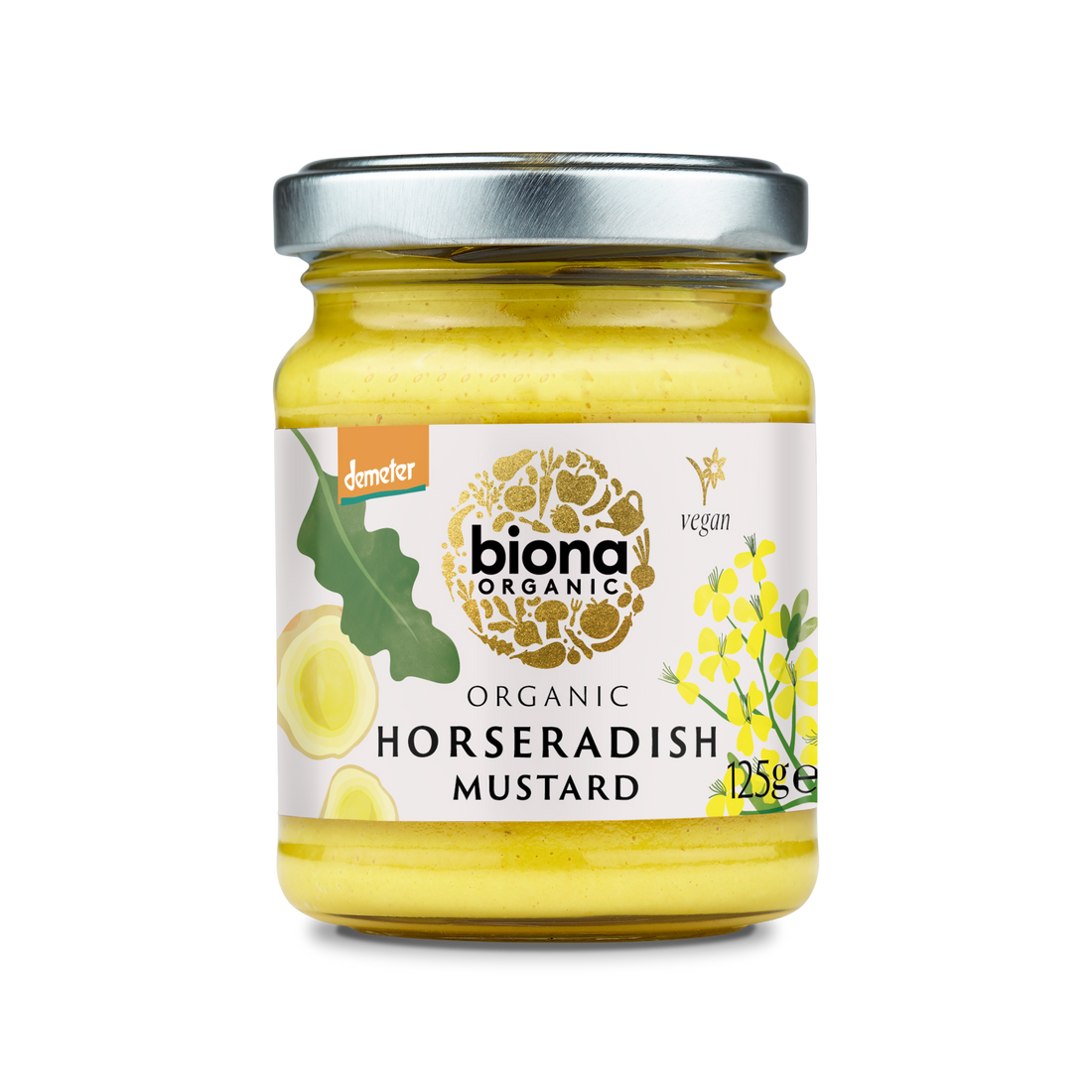 Biona Organic Horseradish Mustard (125g)
