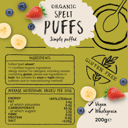 Amisa Organic Spelt Puffs (200g)