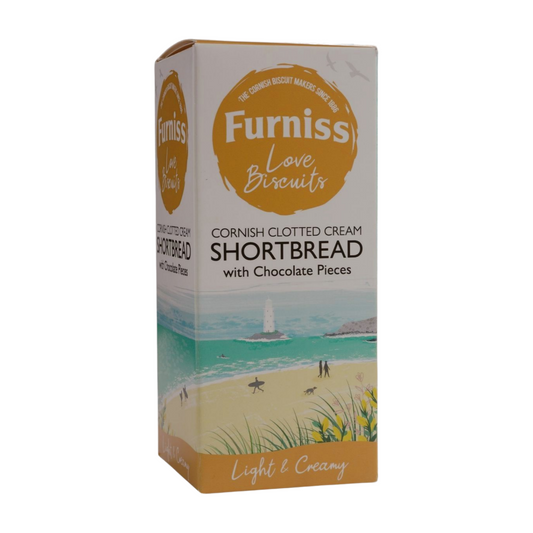 Furniss Cornish Clotted Cream Shortbread with Chocolate Pieces (180g)